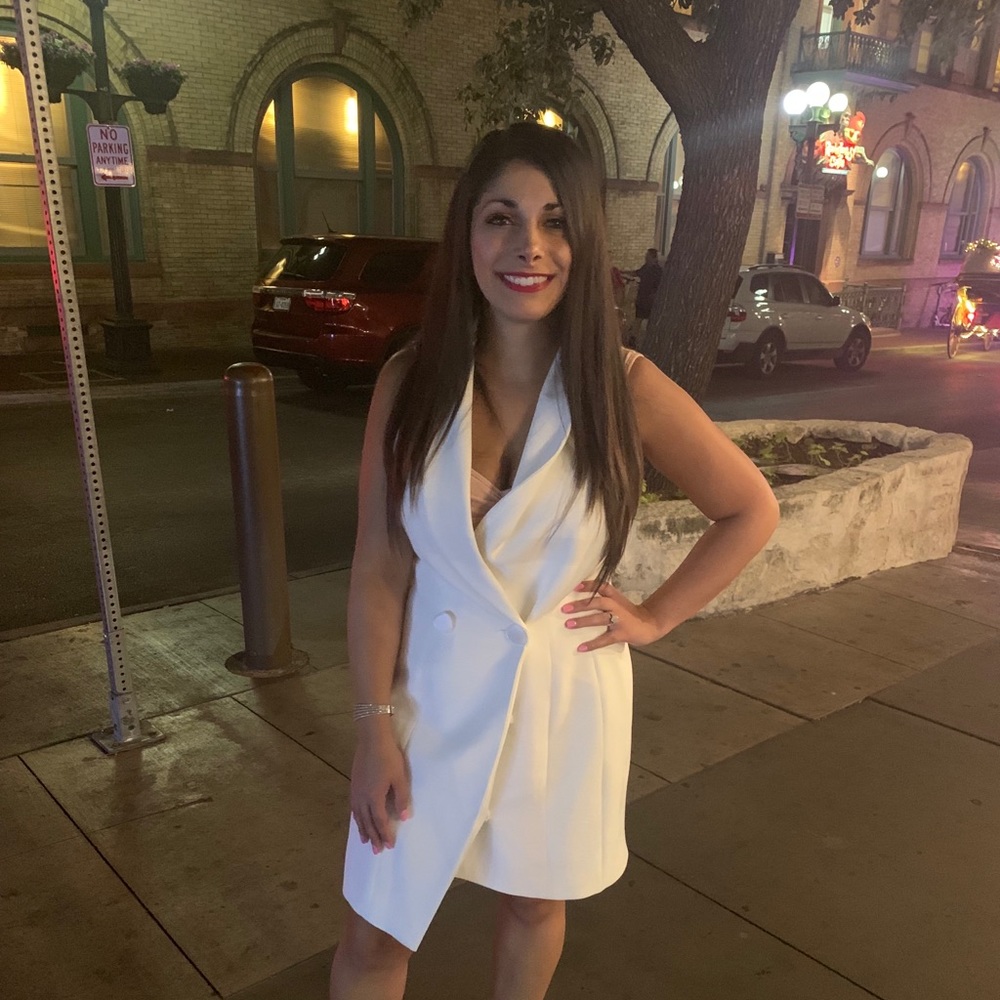 Topshop White Sleeveless Dress - Picture 4 of 4